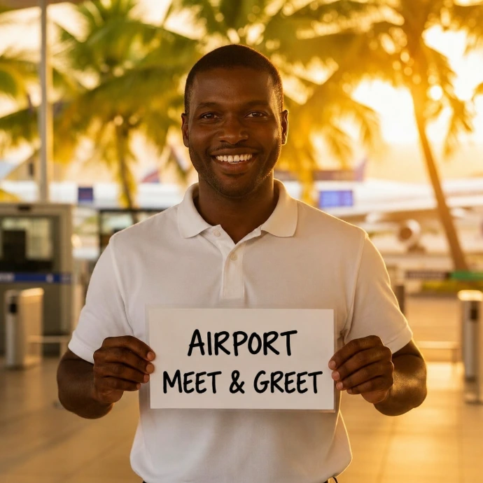 Ernest Rides airport meet and greet service at Saint Lucia airport